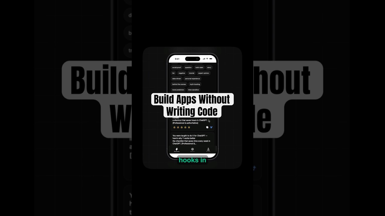 Best AI App Builder Tutorial - From One Sentence to Full App