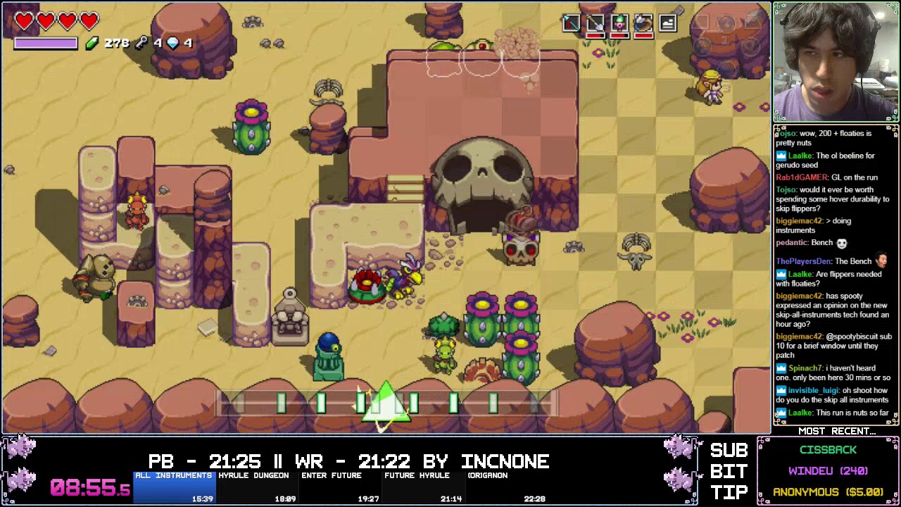 Cadence of Hyrule - Story Mode Speedrun - 20:19