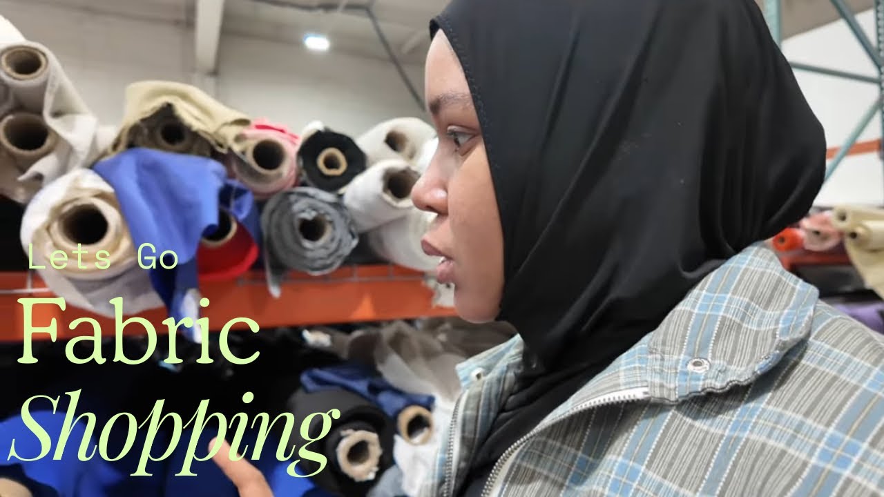 Vlog days in my life as a Philly  Muslimah , Ramadan Mubarak , fabric shopping for Abayas 