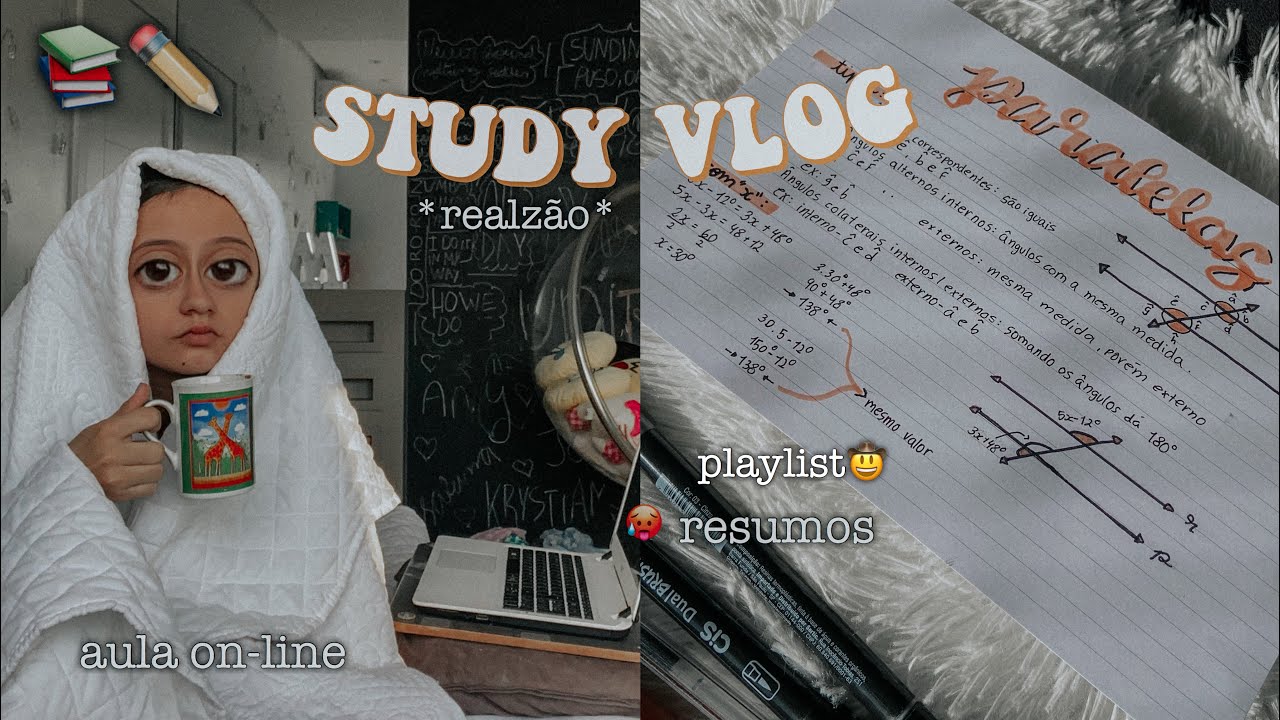 study vlog na quarentena 🤠✨ ~como eu realmente estudo~ |#2