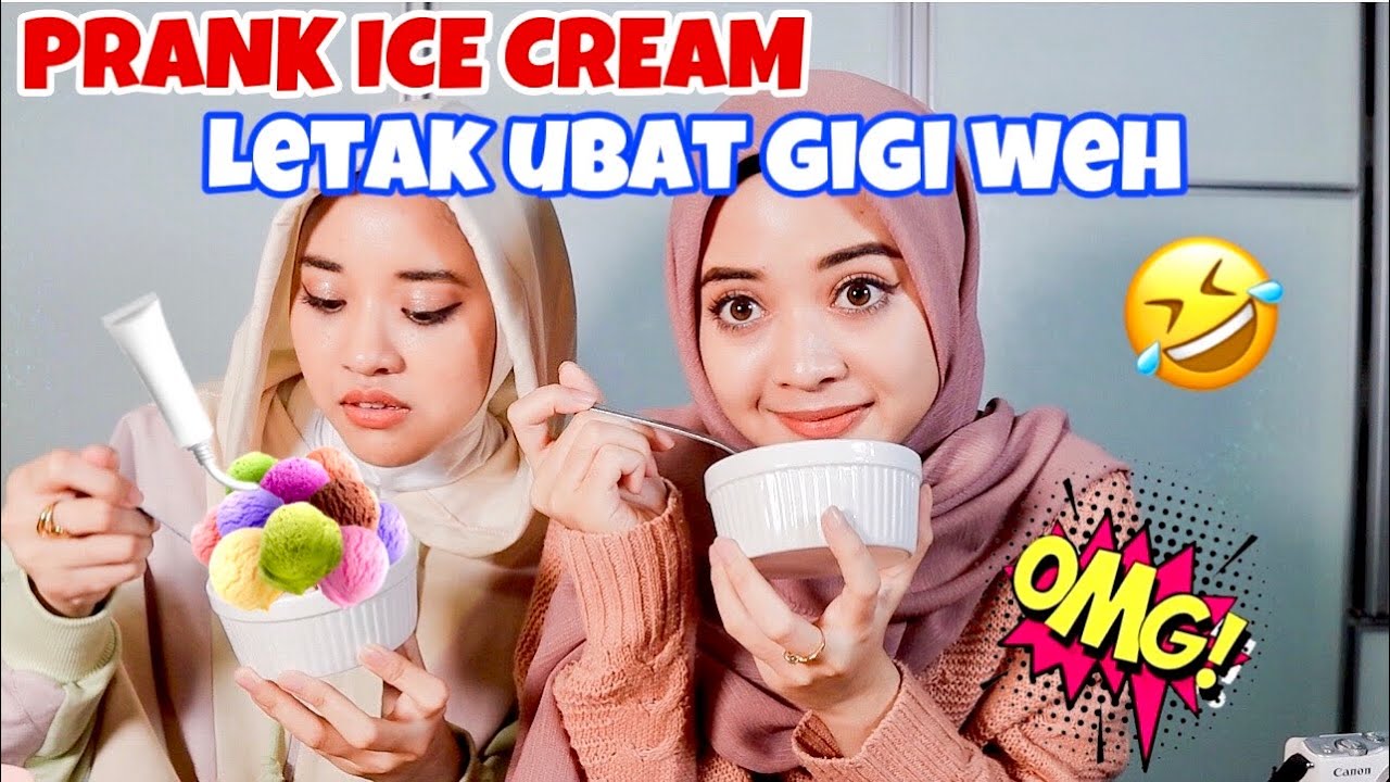 PRANK Aiskrim Letak ubat gigi , saffa marah gila wehh 😂❗️