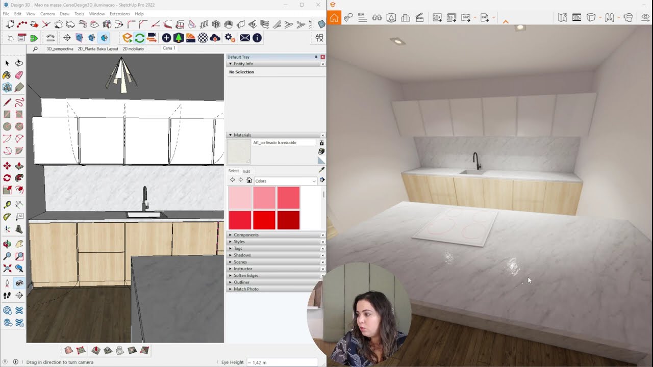 Configuração de materiais no Enscape + sketchup