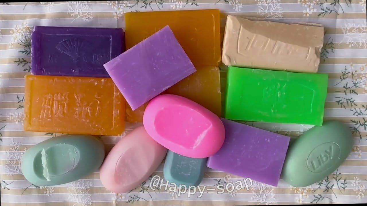 ASMR Soap Cutting Dry Soap Cutting ASMR Satisfying Sound ASMR No Talking Crispy Lovely Vintage Soap