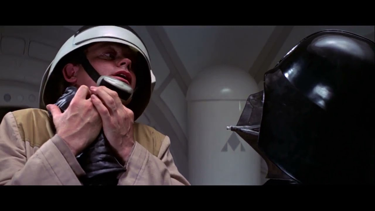 Darth Vader farts while choking Captain Antilles and exerting himself | Star Wars