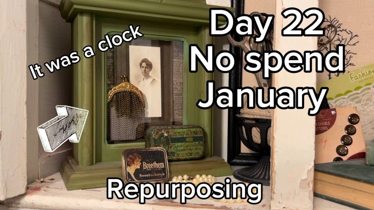 Day 22 No Spend January ||  Repurposing || Home Decor  ￼