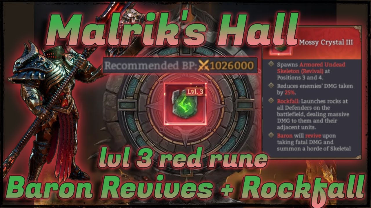 Is Baron THE Hardest Boss In Malrik's Hall? - More Fun and Hard Runes!
