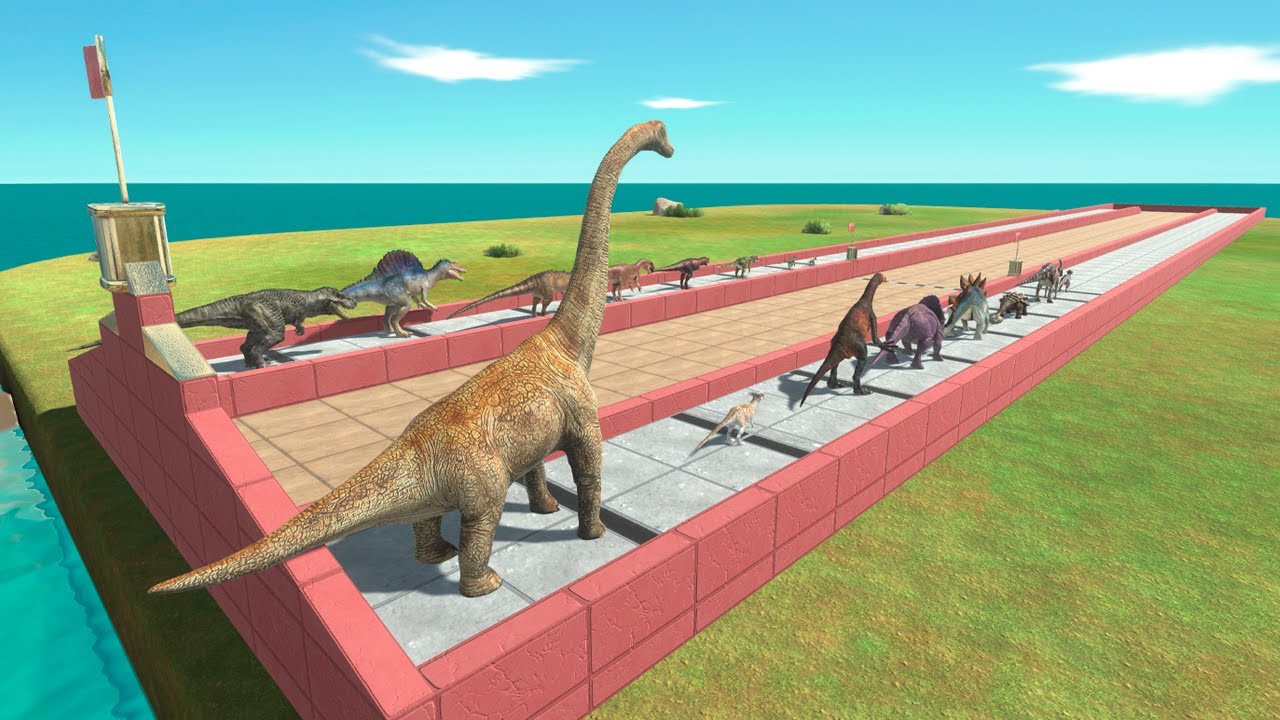 Relay Race: Carnivores vs Herbivores Dinosaurs - Animal Revolt Battle Simulator