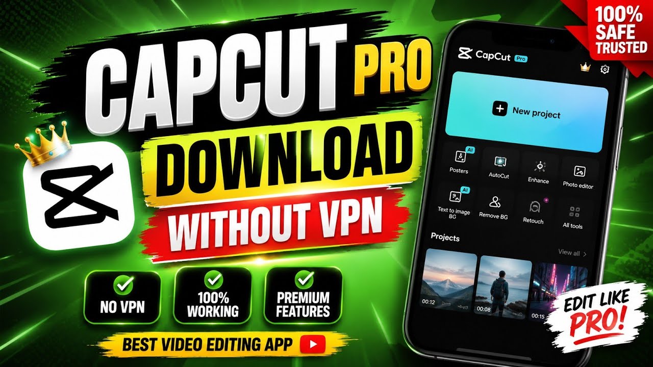 Capcut Pro Free Download | Without Vpn | Capcut Latest Version | Video Editing 2026