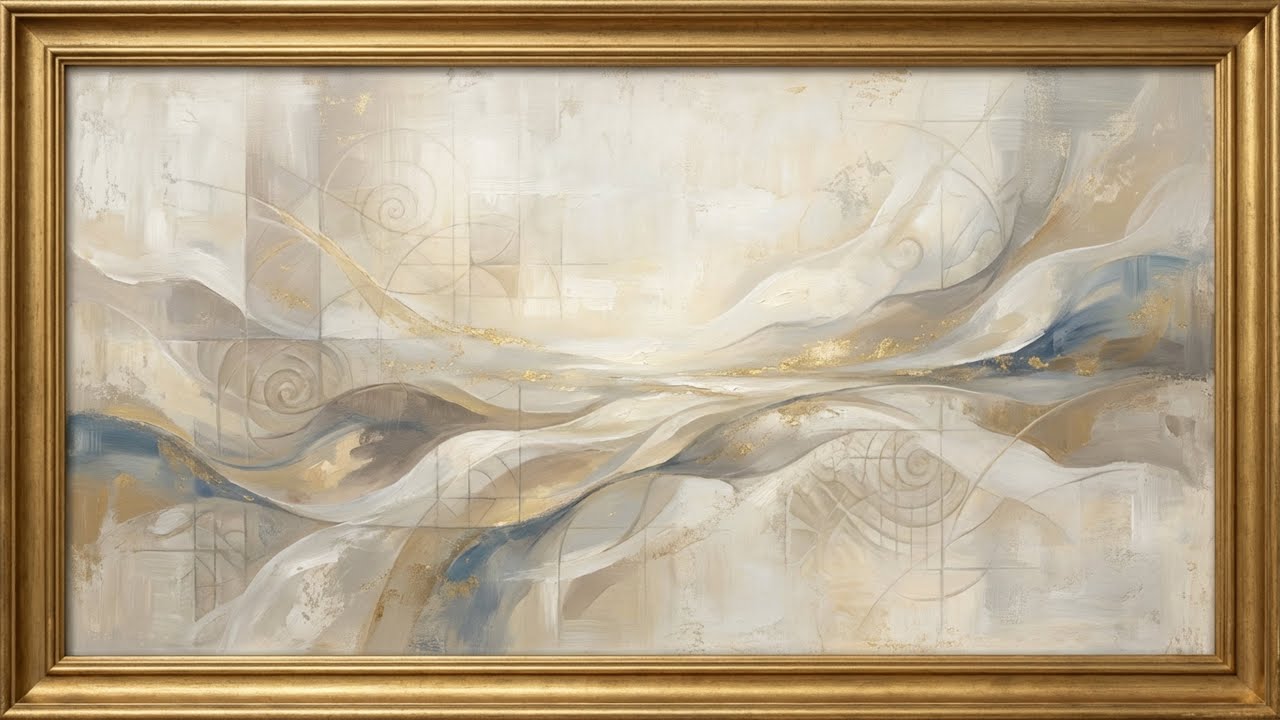 Manifest Frame – Abundance & Sacred Geometry | Warm Reassuring Luxury Art
