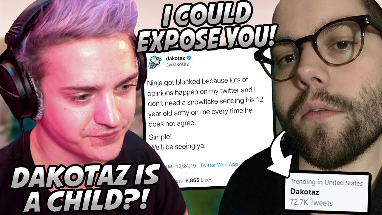 Ninja & Dakotaz GO OFF On Each Other After Dakotaz BLOCKS & Threatens To EXPOSE Him!