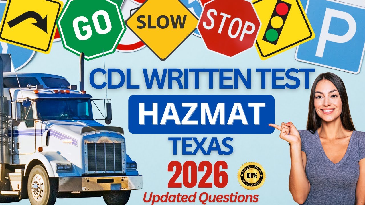 Texas CDL HazMat Practice Test 2026 | TX CDL Hazmat Endorsement Test Study Guide