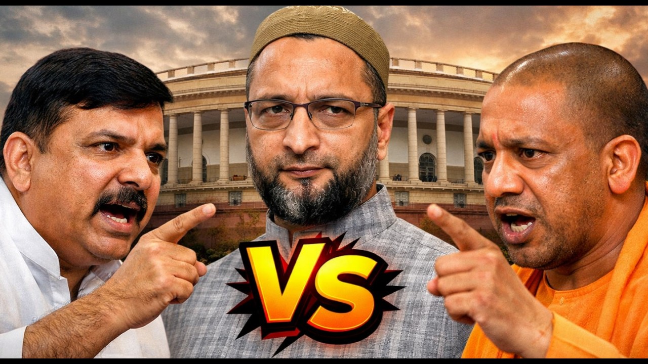 Sanjay Singh & Owaisi vs Yogi Adityanath | Parliament Face Off 🔥