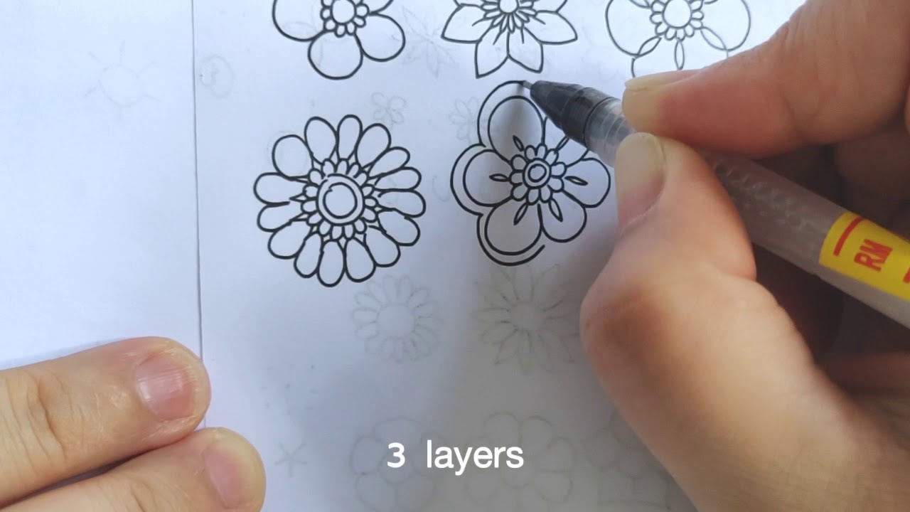 How I Start Mandala Doodling #6 - Develop Layers 曼陀罗涂鸦 Mandala for Beginners