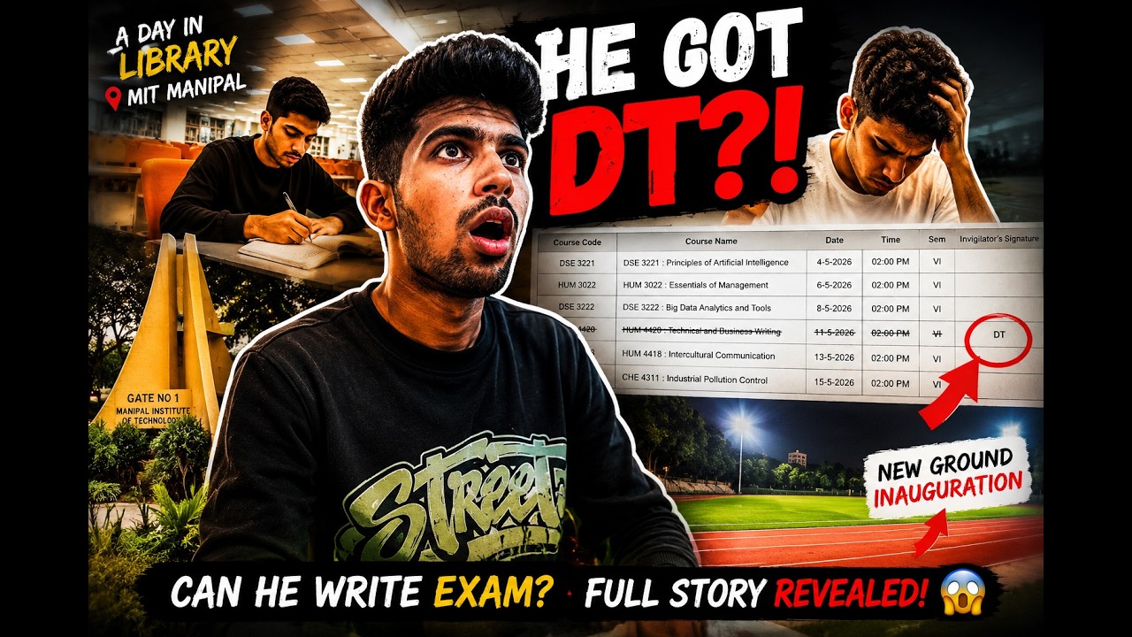 A Day in MIT Manipal Library&hellip; Then He Got DT?!