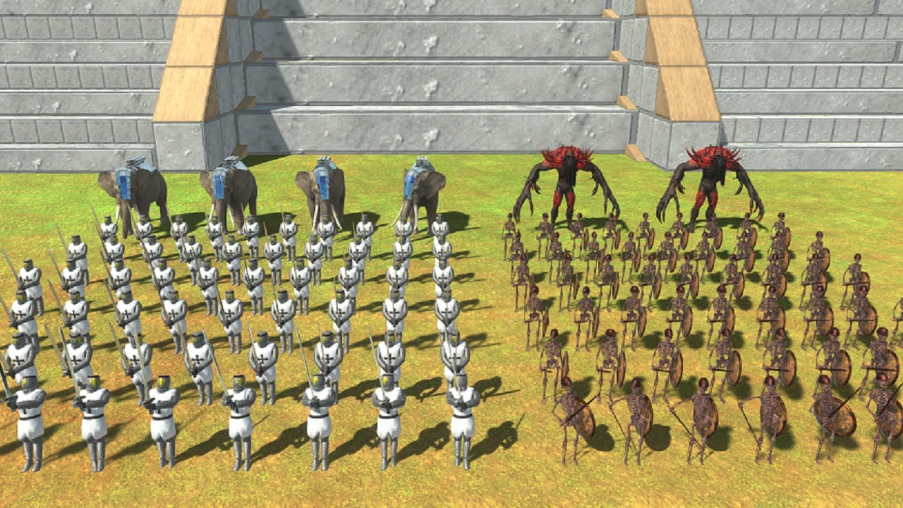 Ancient Human Armies & Modern Mammals Armies VS Infernals Armies - Animal Revolt Battle Simulator