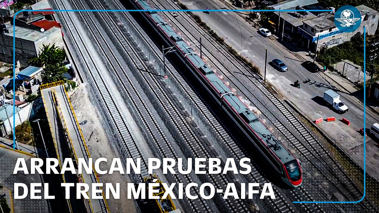 Realizan pruebas de circulación del Tren México AIFA