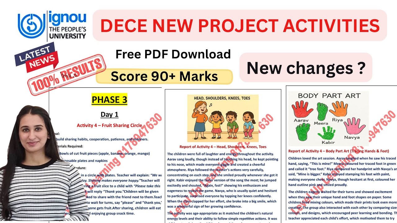 Free DECE New Project 2025 IGNOU Level Up Learning Simran Gumber