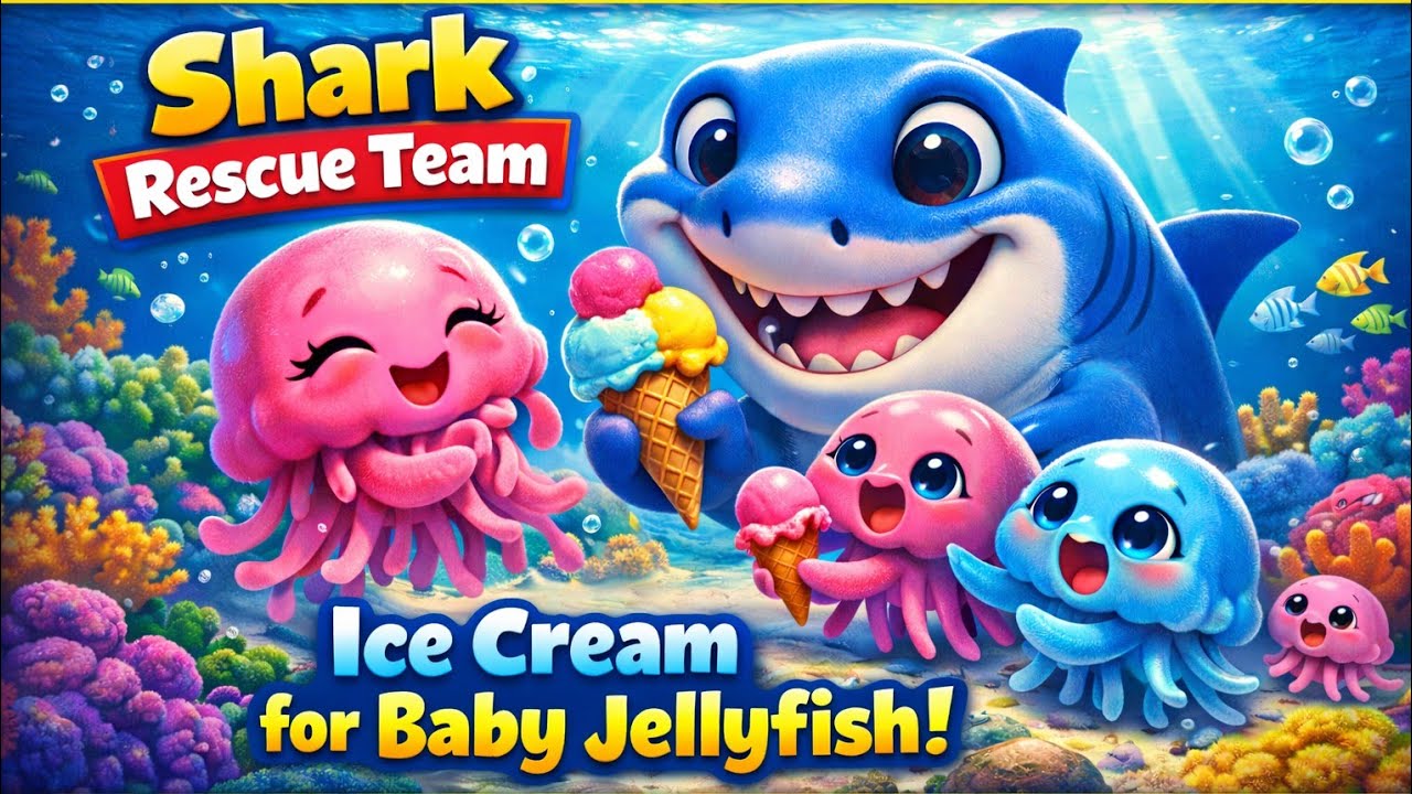 Welcome to the amazing ocean world of sharks!” 🌊🦈 || shark Rescue team | #kidscartoon #kidslearning 