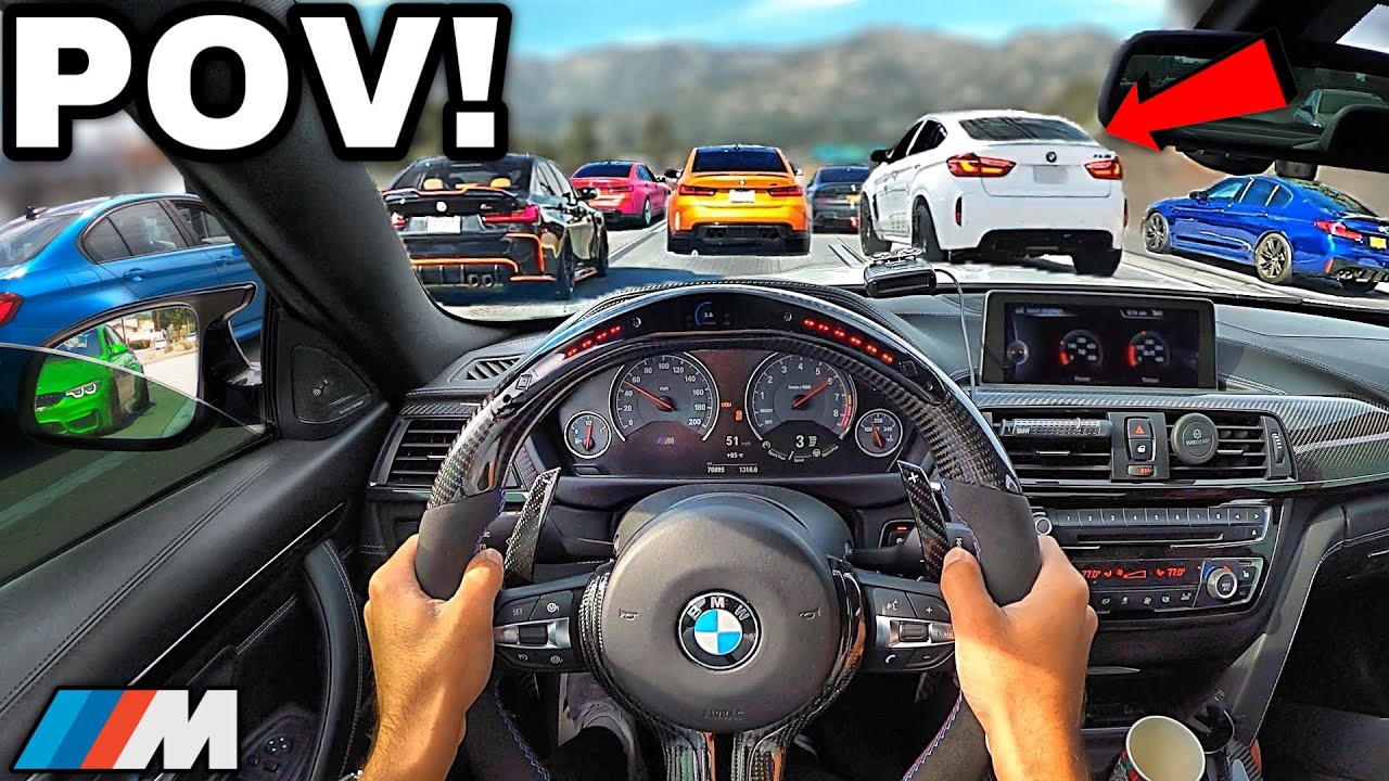 You Drive A Straight Piped BMW M4 F82 To BMW M TOWN CAR MEET! [LOUD EXHAUST POV]