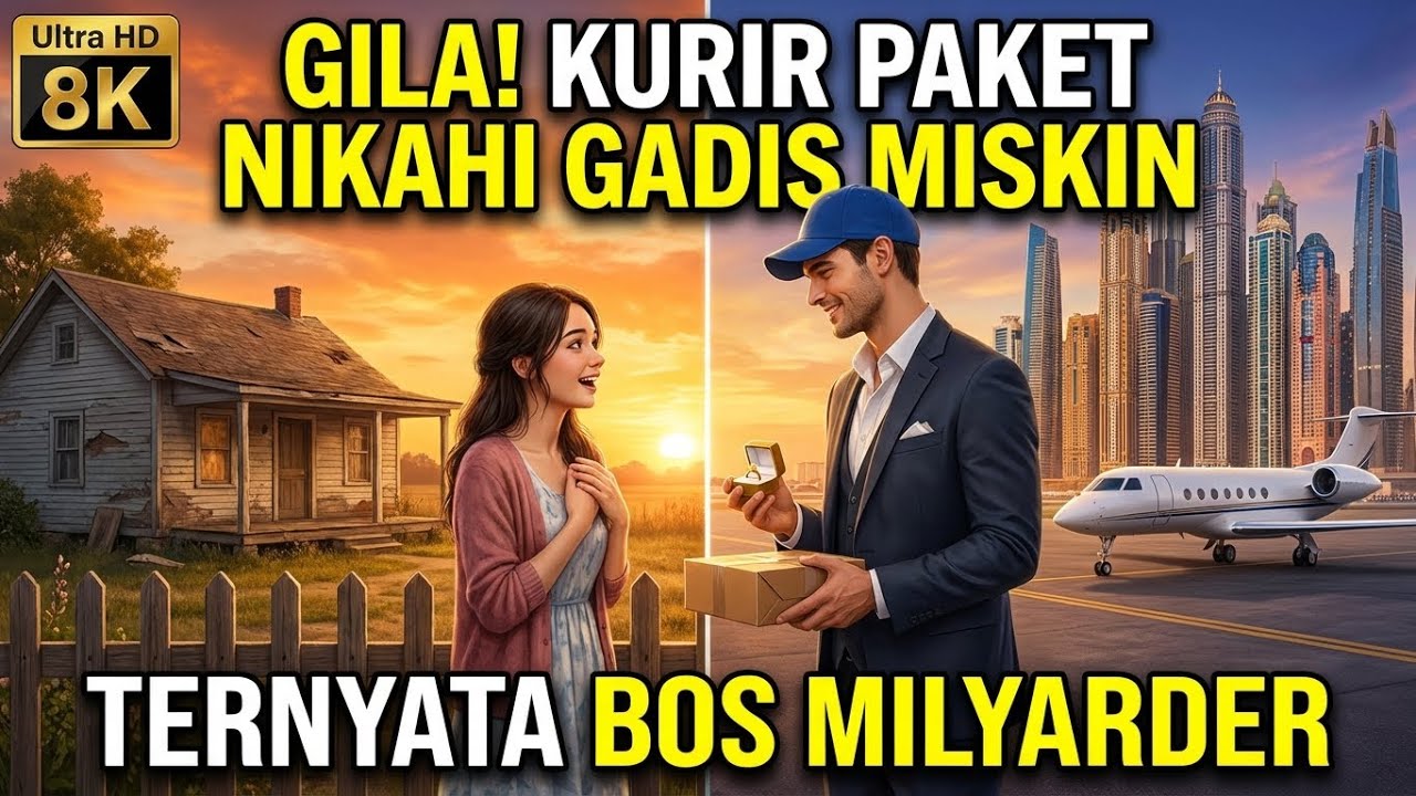 Siapa Sangka Kurir Paket Ini Menikahi Gadis Miskin‼️ Tapi Dia BOS Super Kaya‼️