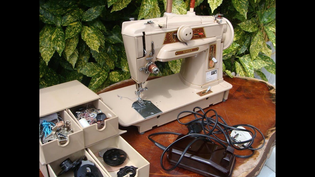 Vintage Old Antique  Electric  Singer Sewing Machine  Model 401G  * See Video *