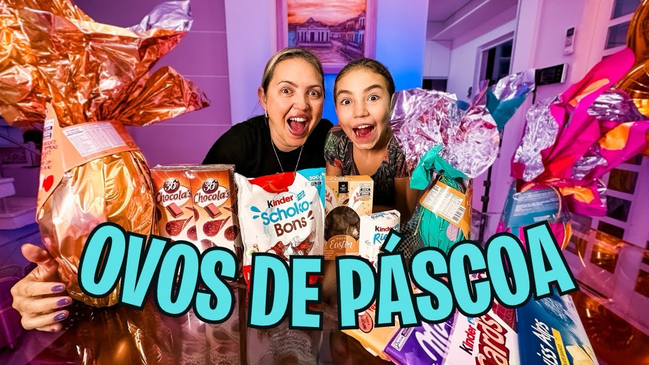 COMPRANDO OVOS DE PÁSCOA DIFERENTES siga @dailyfamiliaporcides