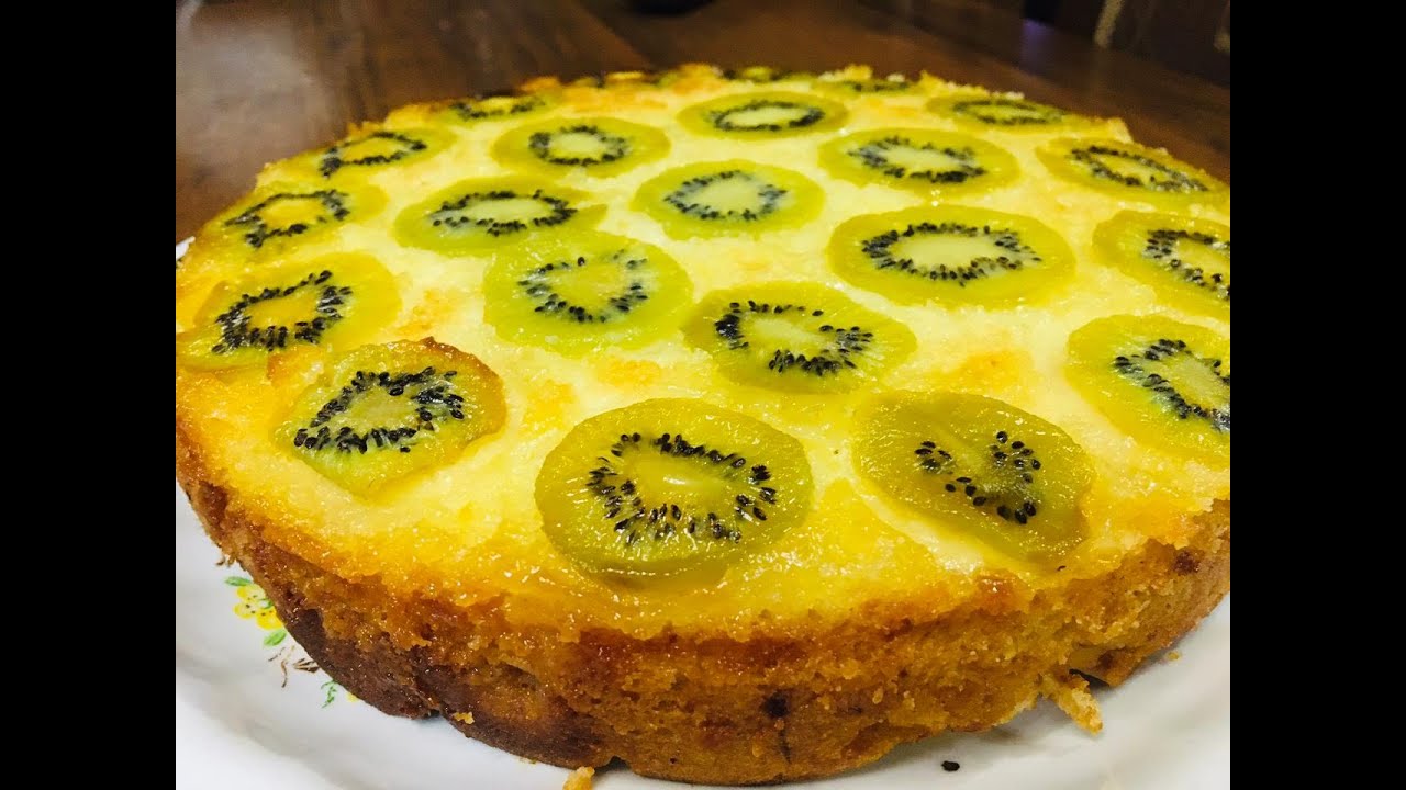 Пирог с киви и яблоком   Kiwi and apple pie