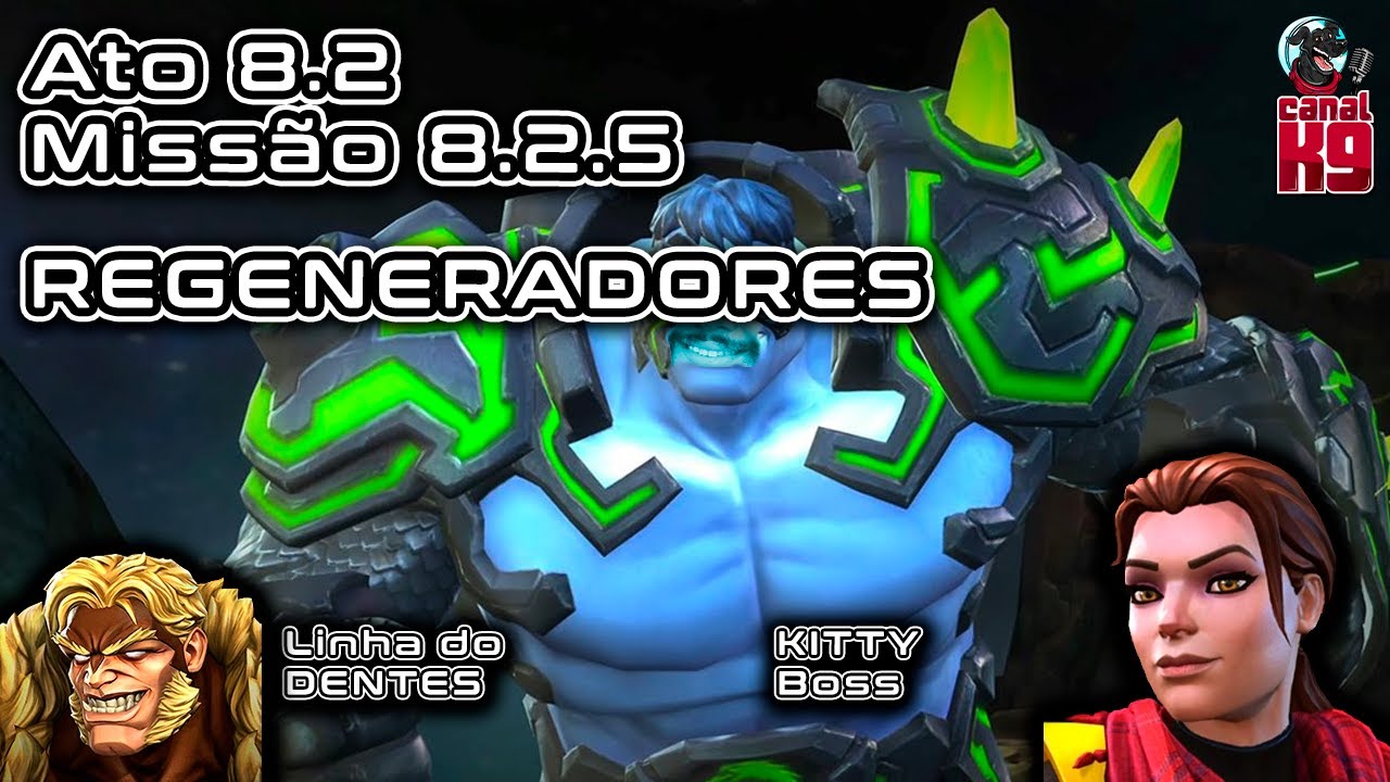 EXPLORAÇÃO 8.2 - 8.2.5 (Linha FÁCIL) Defensores Regeneradores (Linha Dentes de Sabre) - MCOC
