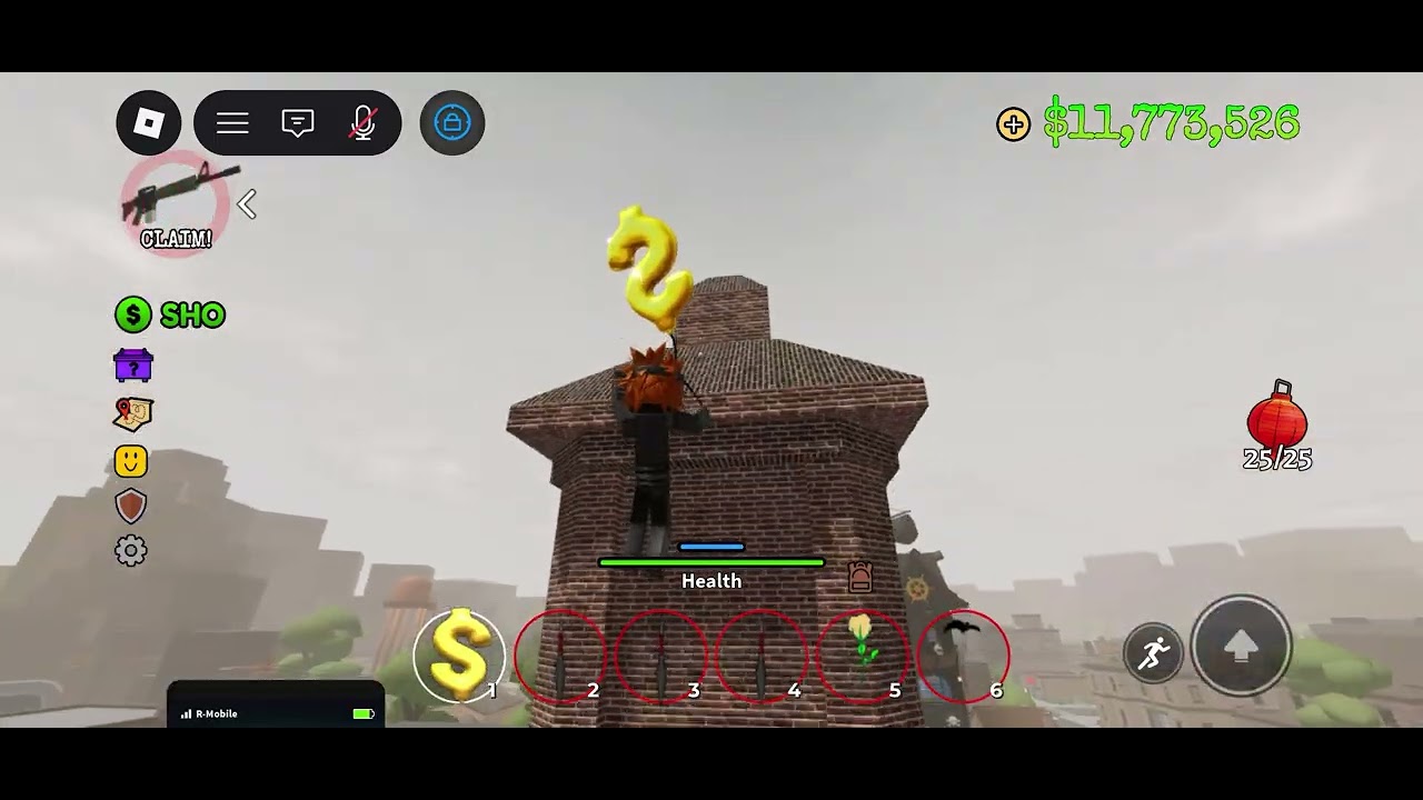 Showing the new kunai in Roblox Ohio 