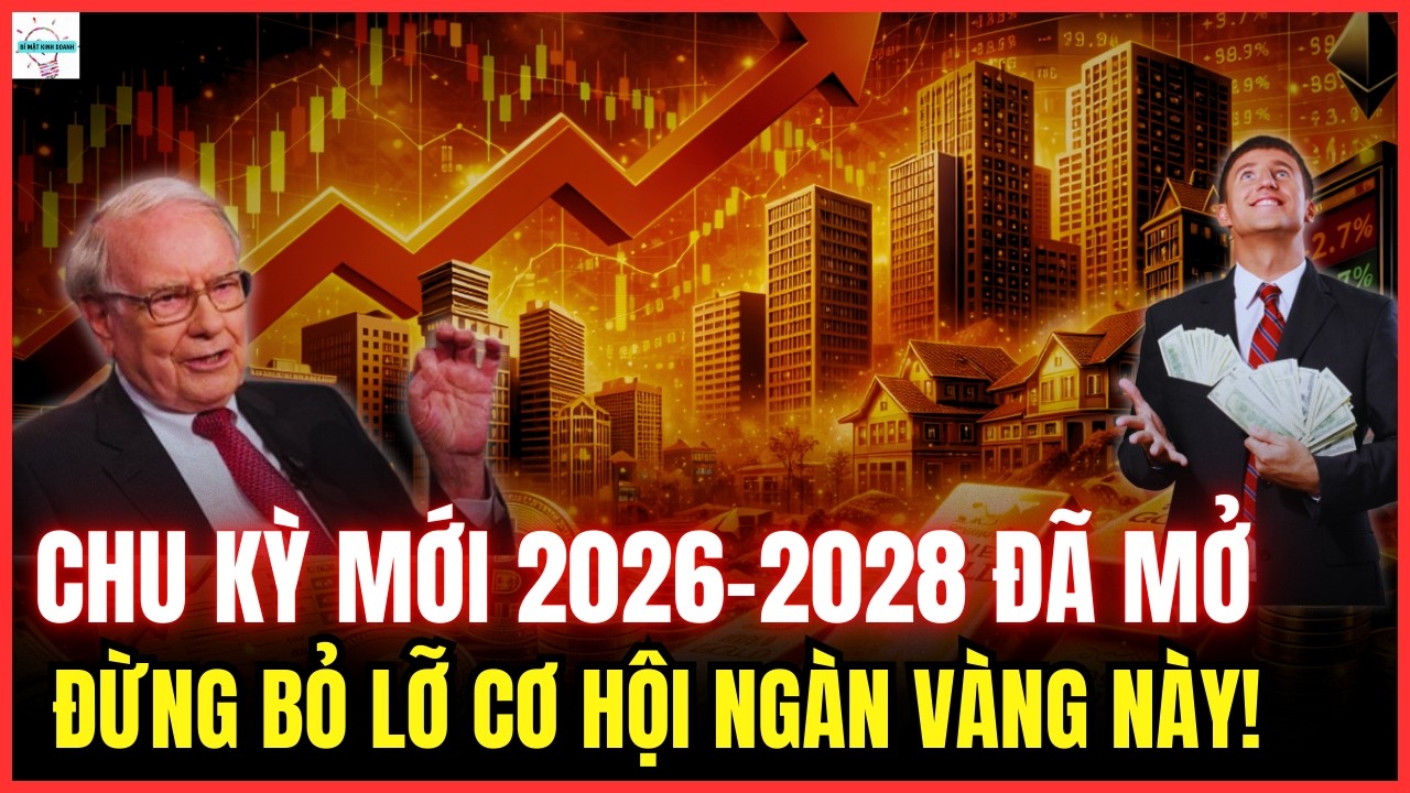 Chu Kỳ Mới 2026-2028: Tài Sản Nào SẼ TĂNG MẠNH, Tài Sản Nào SẮP GÃY? Đừng Bỏ Lỡ Cơ Hội Ngàn Vàng!