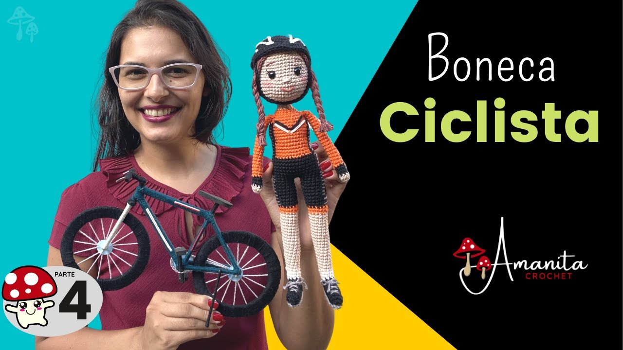 ∘○ amigurumi ○∘∙ Boneca ciclista e bike » 4/5  Bicicleta