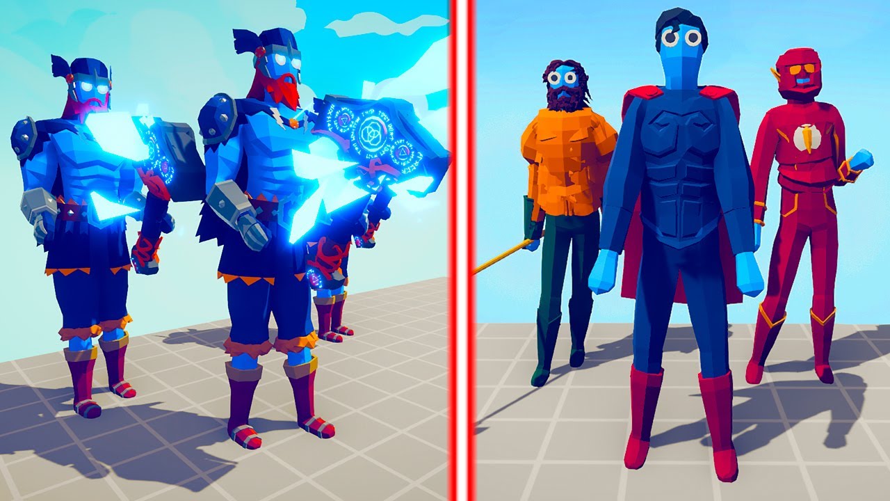 THOR TEAM vs DC TEAM | TABS - Totally Accurate Battle Simulator