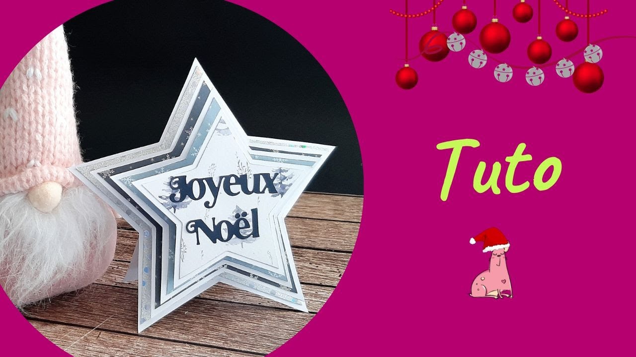 Tuto déco Noël : carte déco table facile