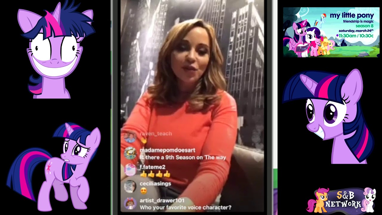 Tara Strong (Twilight Sparkle) goes LIVE on Instagram (Q&A)!
