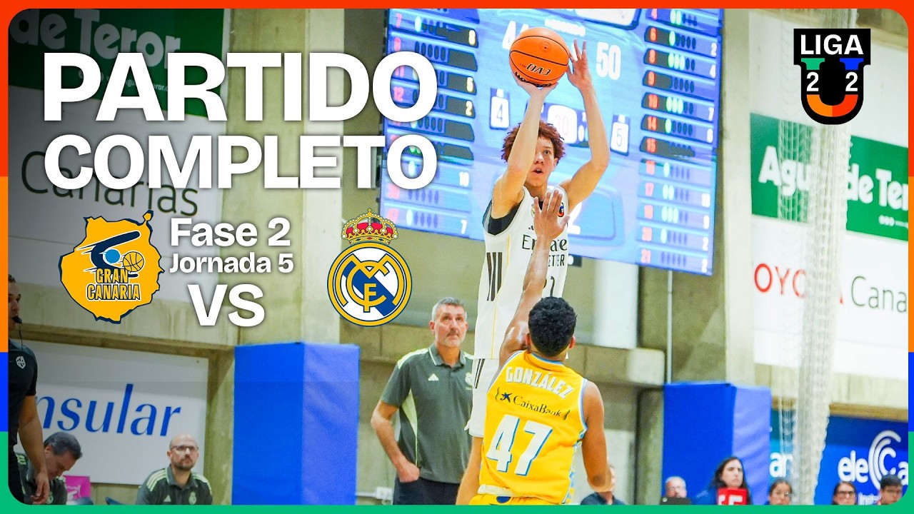 PARTIDO COMPLETO | Gran Canaria - Real Madrid | J5 | Grupo A | 2ª Fase | Liga U 2025-26