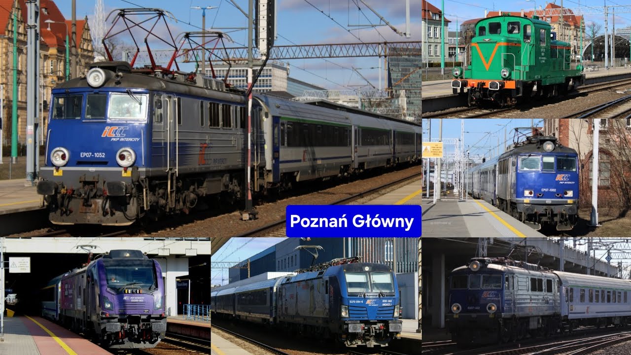 Pociągi na stacji Poznań Główny TLK, IC, EIC