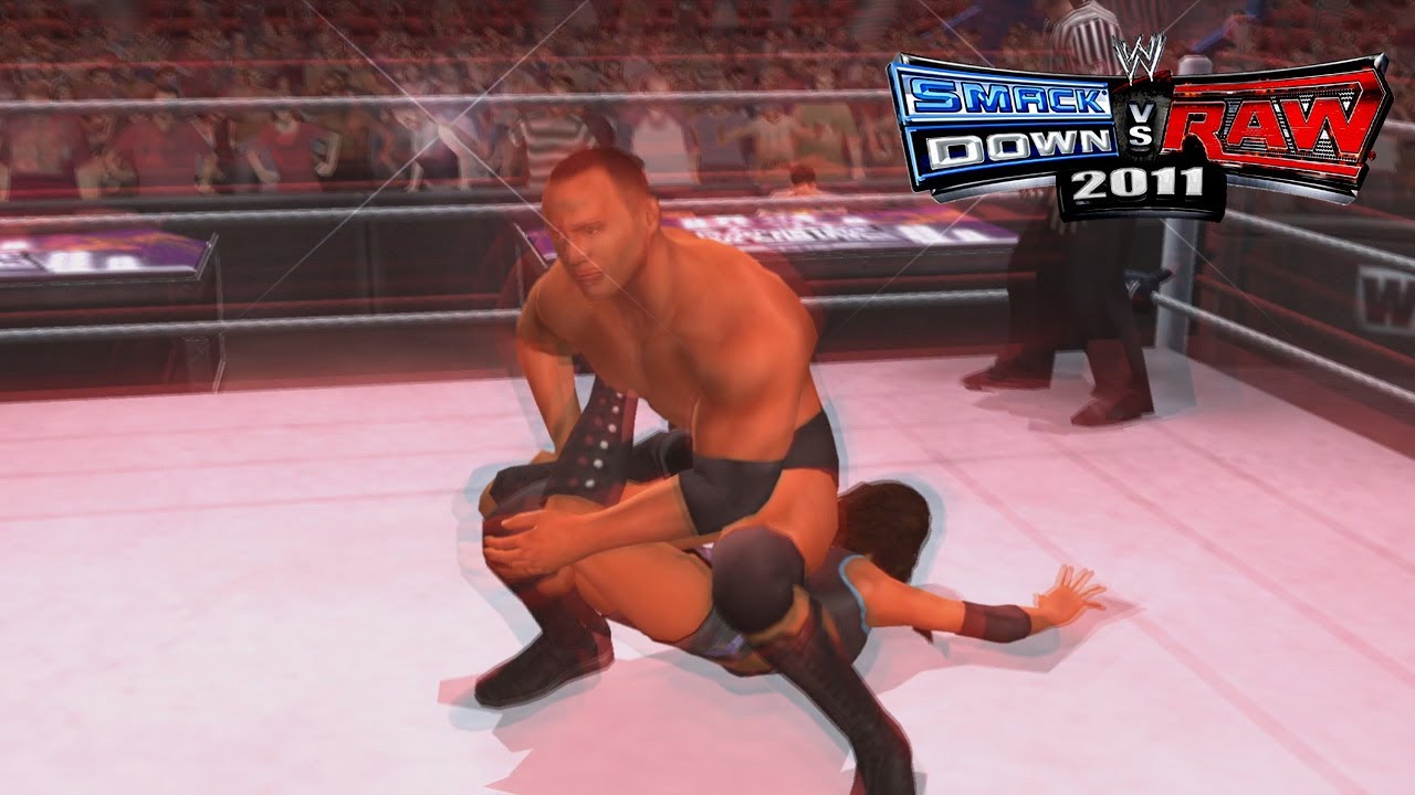 Smackdown vs Raw 2011 | The Rock Makes The SharpShooter All Divas #1