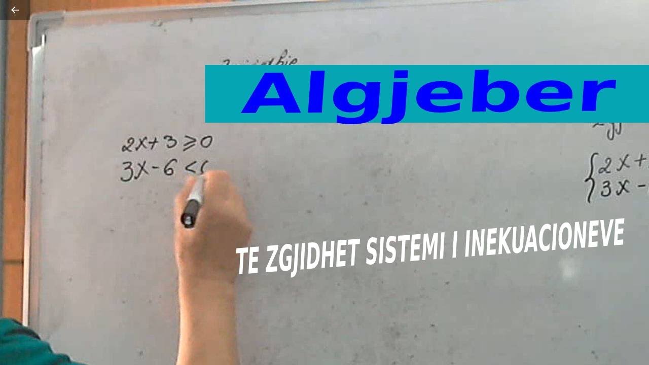 Algjeber/ Te zgjidhet sistemi i ekuacioneve