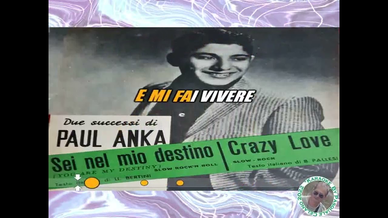 Paul Anka   Tu sei nel mio destino KARAOKE FAIR USE