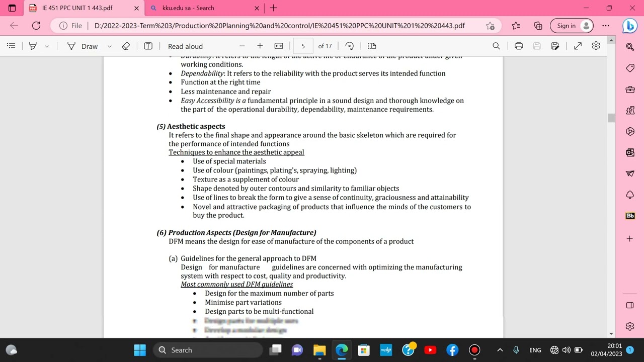 Production Planning and Control Unit 1 Part2