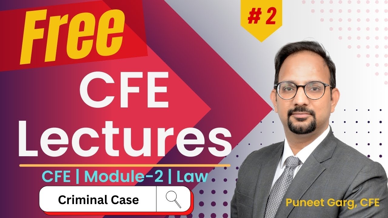 CFE Free Lectures | Ep.2 #cfe #certifiedfraudexaminer #acfe