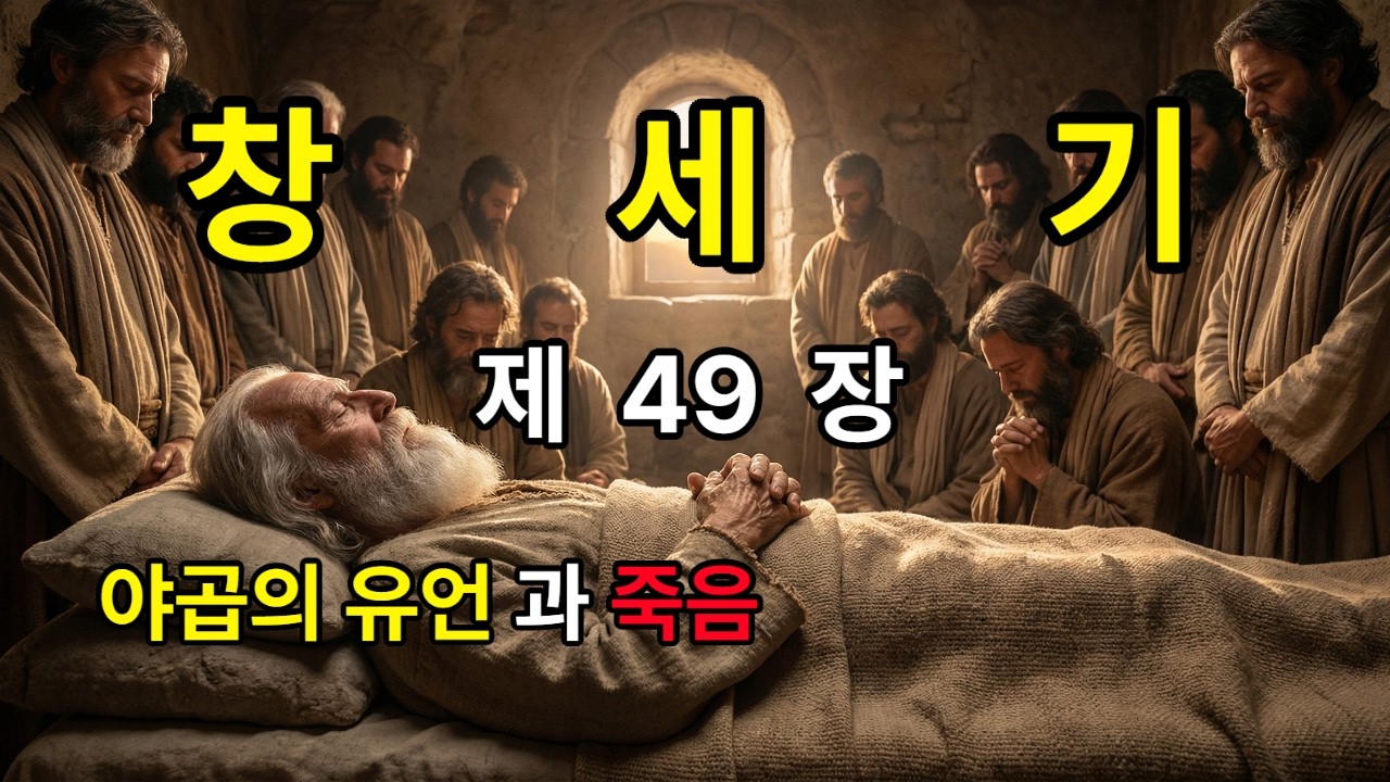성경 말씀 창세기 제49장 야곱의 유언 과 죽음 /#창세기49장 #야곱의유언 #12지파 #유다 #요셉 #사자 #성경낭독