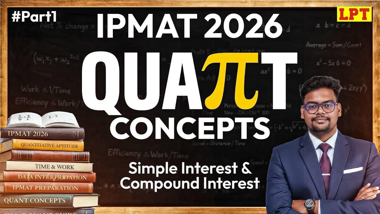 Quant for IPMAT 2026 | Simple Interest & Compound Interest | #1 | Quantitative Aptitude Preparation