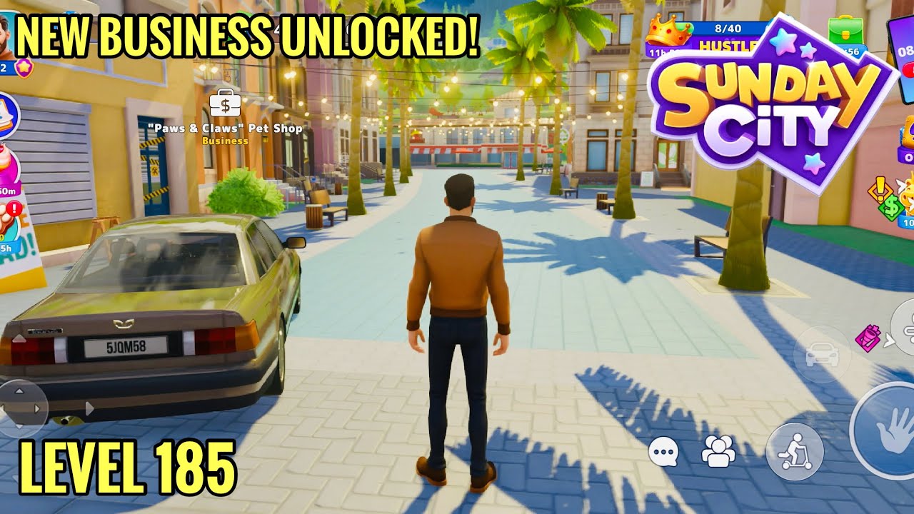 Sunday City: Life Simulator | iOS | Level 185 | New Business Unlocked: Laundry | iPhone 17 Pro Max
