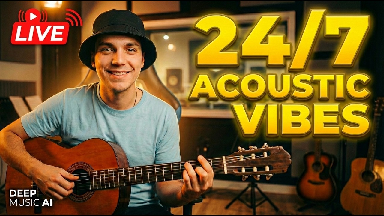 Relaxing Acoustic Live with Nolan Gray | Soulful AI Melodies for Study & Focus ☕