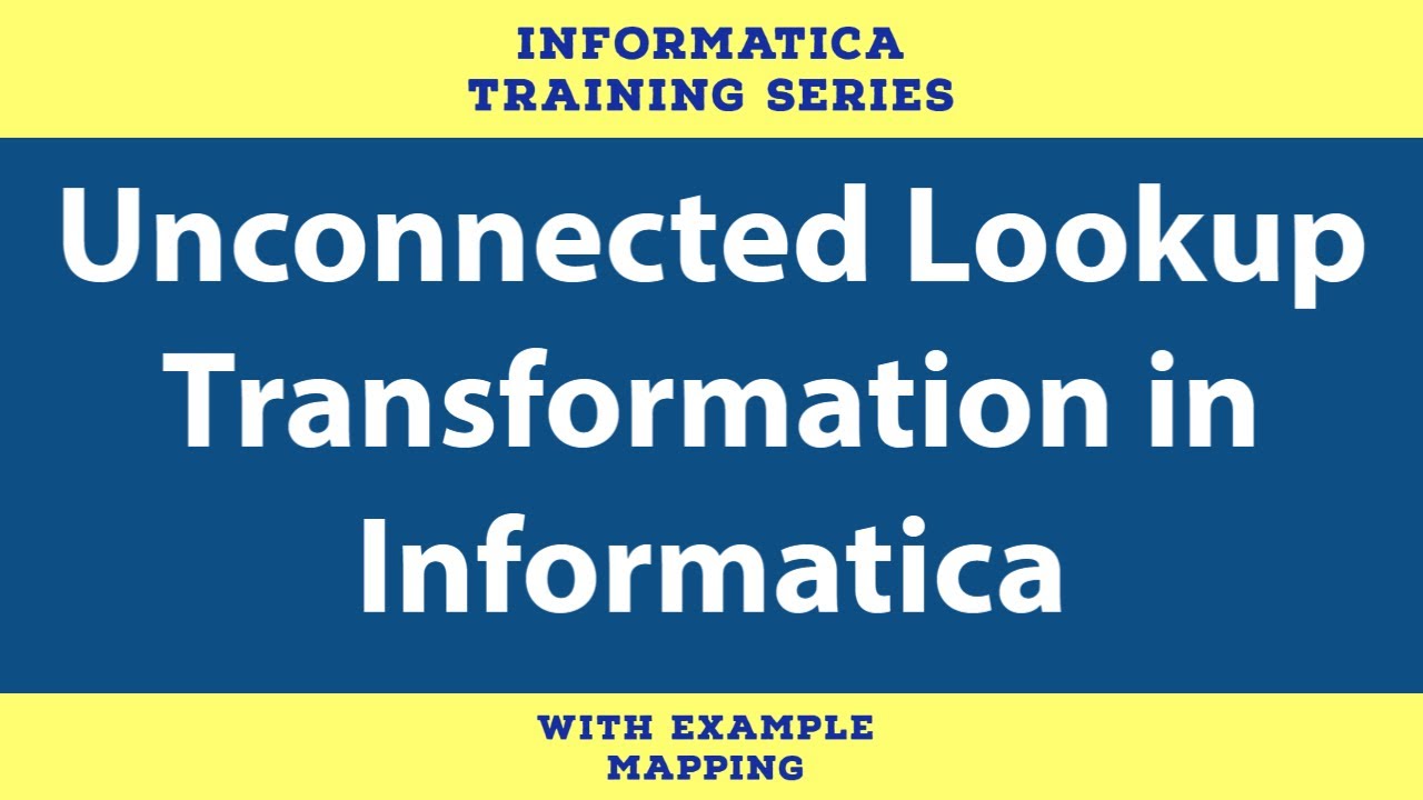 Unconnected lookup Transformation in Informatica
