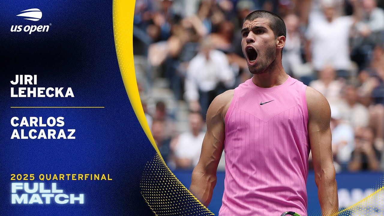 Jiri Lehecka vs. Carlos Alcaraz Full Match | 2025 US Open Quarterfinal