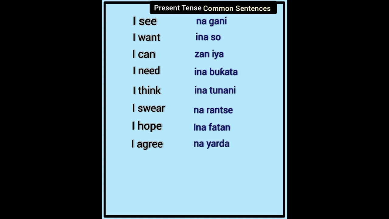 Hope the lesson is useful to you all Hausa English Students...📚 ✍️💯🇳🇬#Arewa#Hausa#English #Nigeria