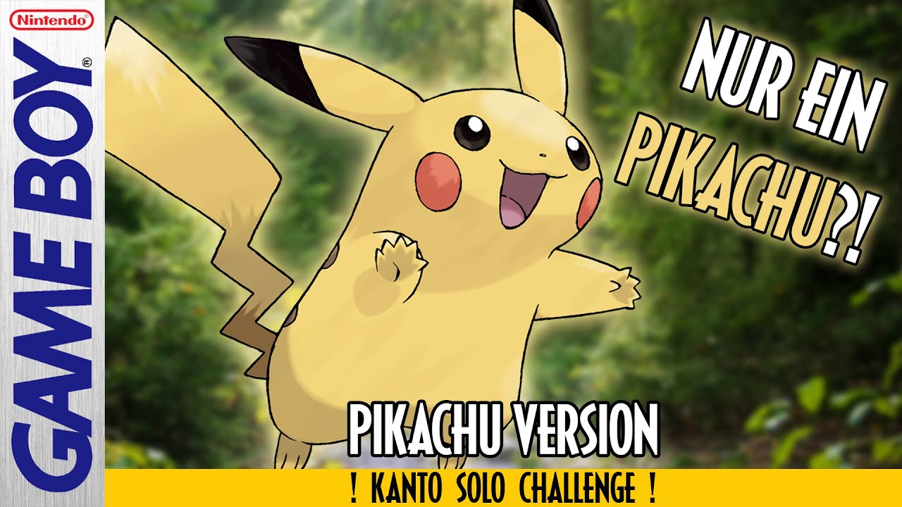 Kann man NUR mit PIKACHU Pokemon Blau & Rot durchspielen?