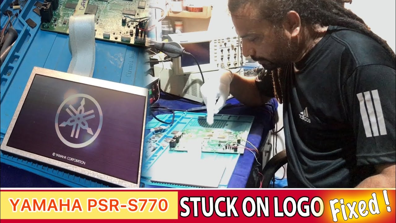 YAMAHA PSR-S770 | Stuck on Logo